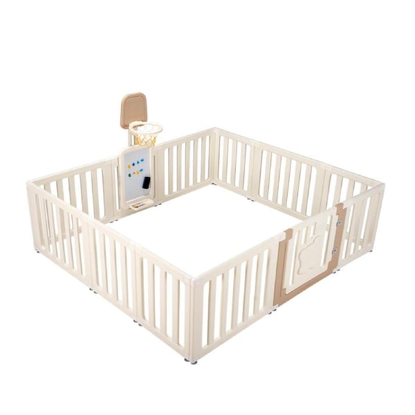 Playpals Baby Playpen 12 Panels Kids Safety Gate w/Drawing Whiteboard