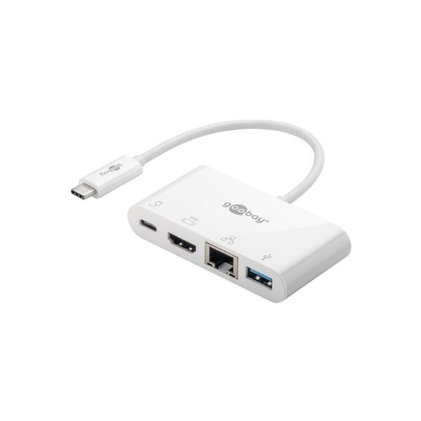 Goobay USB-C to Multiport Adapter (HDMI + Ethernet PD) 3A 60W