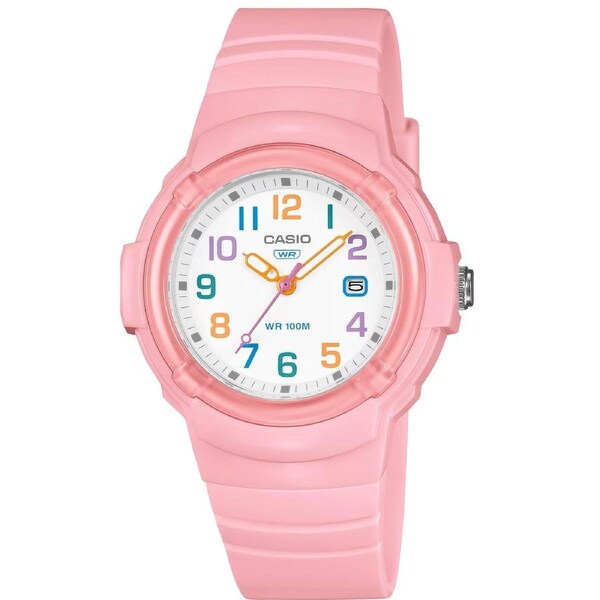 Casio Pink Women's 100m Analog Sports Watch LX-800H-4AV