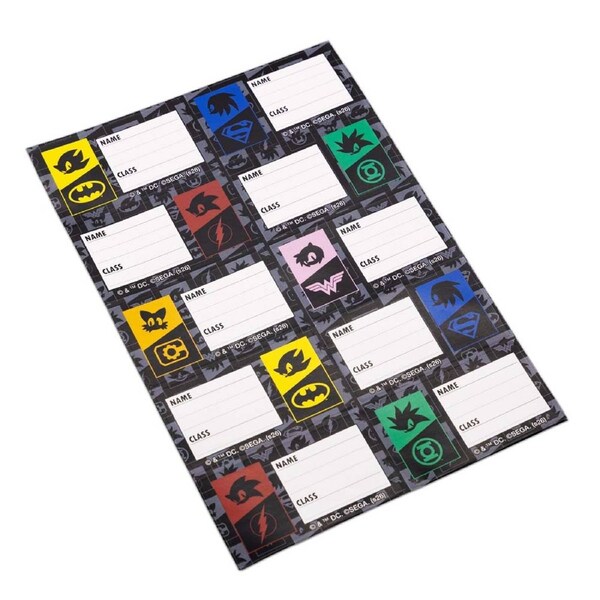 DC X Sonic the Hedgehog - Character Book Labels