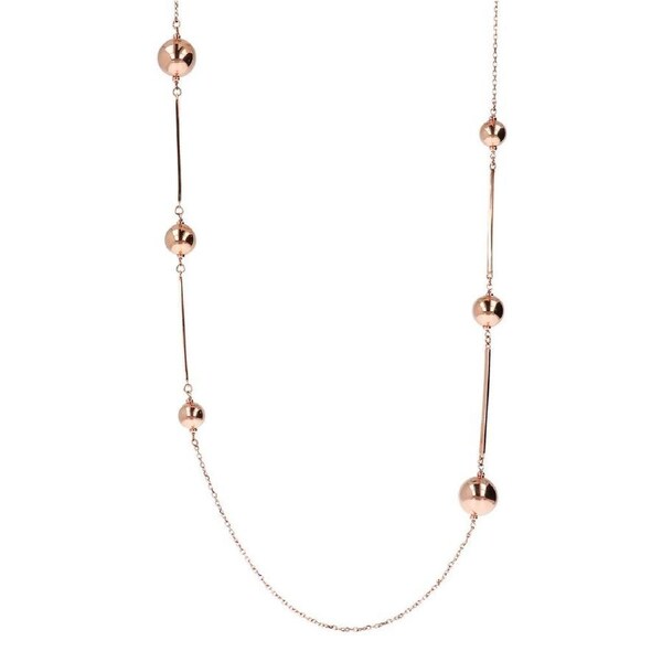 Bronzallure Balls Necklace Golden Rose Gold