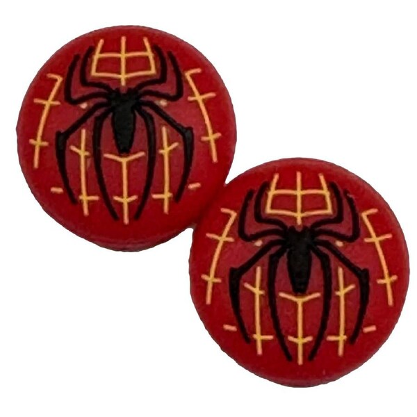 Thumb Grips x 2 For PS4 PS5 XBOXONE Xbox Series Toggle Cover Cap Spiderman Web