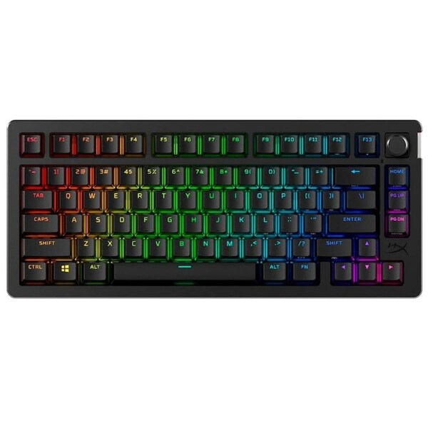HyperX Alloy Rise 75 RGB Wireless Mechanical Gaming Keyboard Black - Linear Switch (91Y91AA)