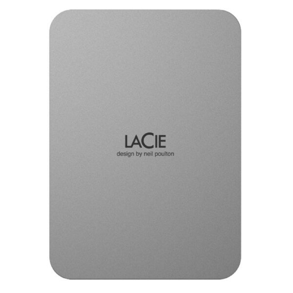 LaCie 4TB Mobile Drive External Portable Hard Drive - Moon Silver (STLP4000400)