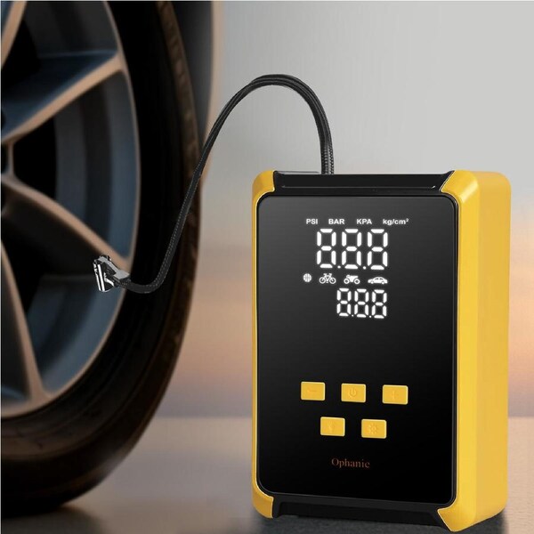 Manan 12V 150 PSI Tyre Pump Inflator Portable Air Compressor LED Light