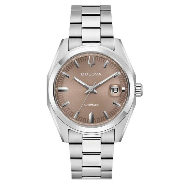 Bulova Surveyor Automatic Brown Dial Men's Watch (96B470)