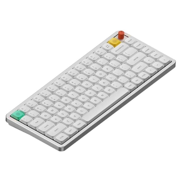 Nuphy Air75 V3 Hot-Swappable Low-Profile Nova White Wireless Mechanical Tactile Low-Profile Gaming Keyboard - Brown Nano Switch [KBNPAIR75V3WHBW]