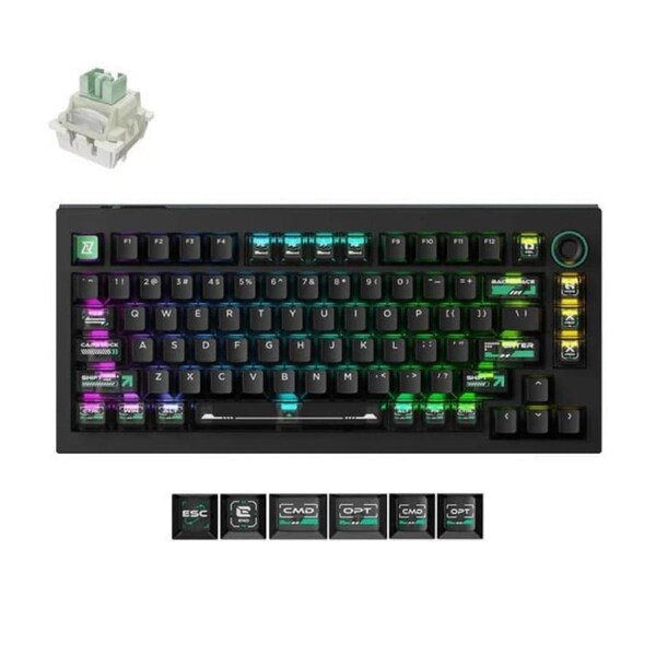 Keychron Lemokey L5 HE Magnetic Switch Custom Cyber Gaming Keyboard - Lemokey Ultra-Fast Lime Magnetic Switch [KBKCL5WW1]