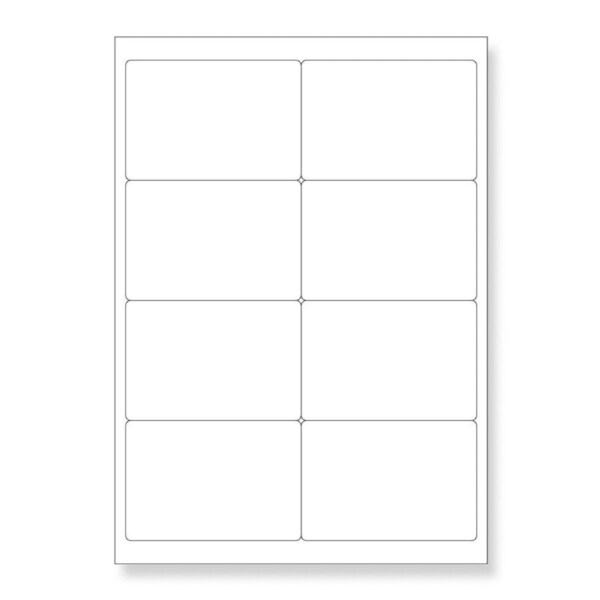 8 Up Self Adhesive Label Inkjet & Laser Printer Sheets – 99.1x67.7mm