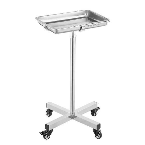 Mayo Stand, Load Capacity up to 35 lbs, Adjustable Height 25.2"-39.8", Salon, Clinic, Personal Care