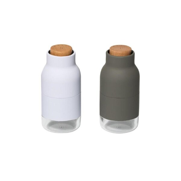 Wilkie Brothers Salt and Pepper Mill Set - Monochrome 12cm