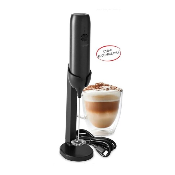Avanti Rechargeable Milk Frother with Stand