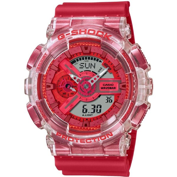 Casio G-Shock Red Lucky Drop Unisex 200m Digi-Analog Watch GA-110GL-4A