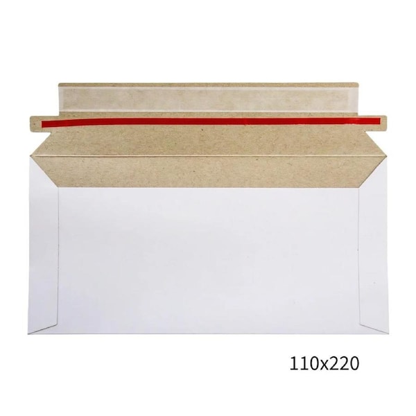 110x220mm White Peel & Seal Mailing Envelope 500 Pack