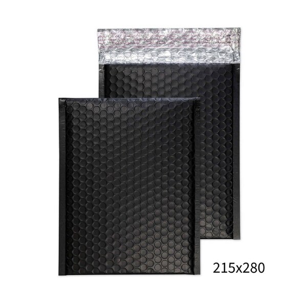 215x280mm Black Bubble Padded Envelope 100 Pack