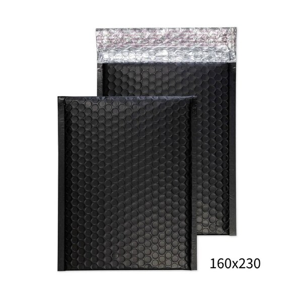 160x230mm Black Bubble Padded Envelope 50 Pack
