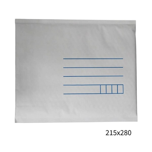 215x280mm White Padded Envelope with Printed Address Lines 200 Pack