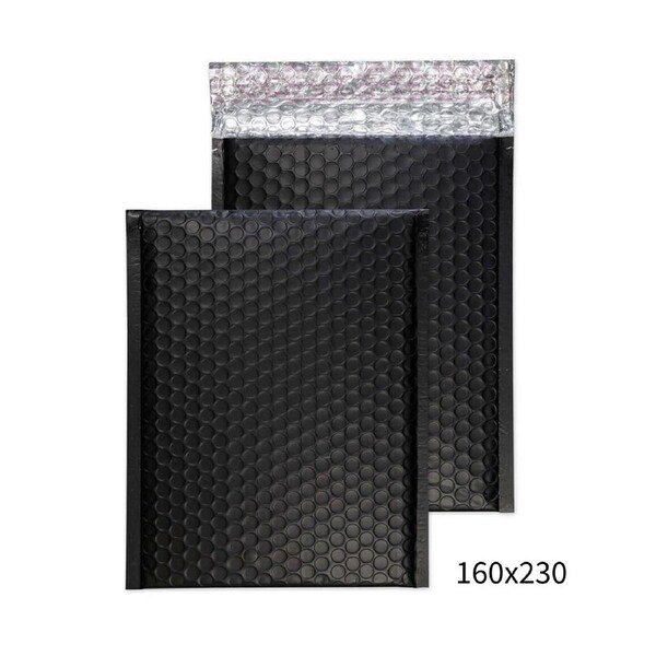 160x230mm Black Bubble Padded Envelope 100 Pack