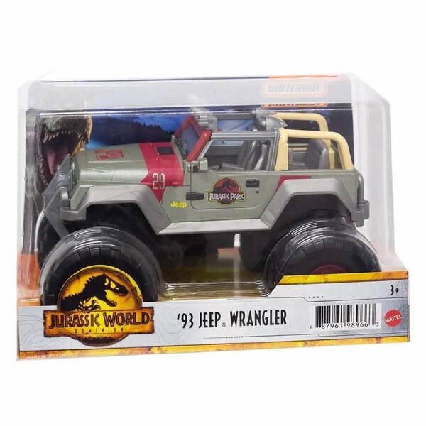 Matchbox Jurassic World '93 Jeep Wrangler 1:24 Scale Diecast Vehicle
