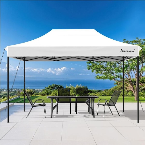 ALFORDSON Gazebo Pop Up Marquee 4.5x3m 600D Oxford Folding Tent White