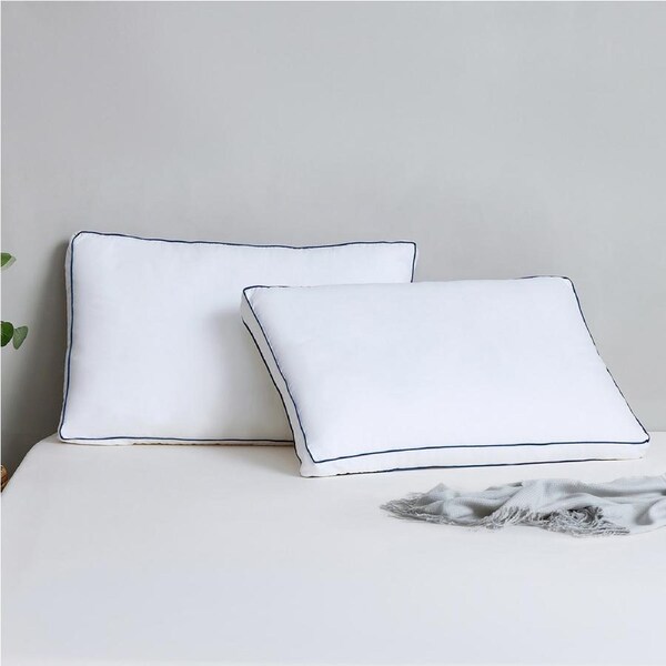 Dreamaker Sleep Form High & Soft Profile Standard Pillow Twin Pack 43 x 68cm with 5cm Gusset