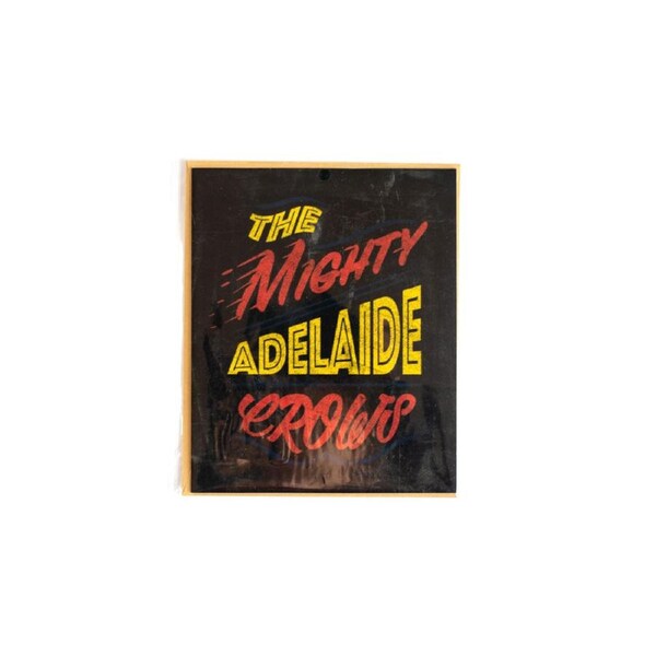 Adelaide Crows AFL TYPO Chalk Design Greeting Card