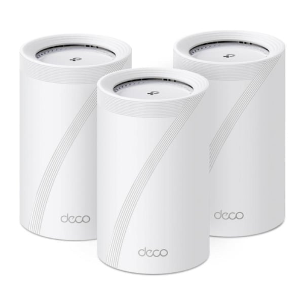 TP-Link Deco BE68 BE14000 Tri-Band Whole Home Mesh Wi-Fi 7 System (3-pack) 688 Mbps at 2.4 GHz + 4324 Mbps at 5 GHz + 8647 Mbps at 6 GHz