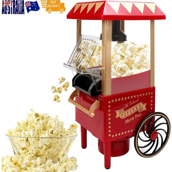 Hot Air Popcorn Popper Machine Theater Popcorn Maker 1200W Home Electric AU Plug