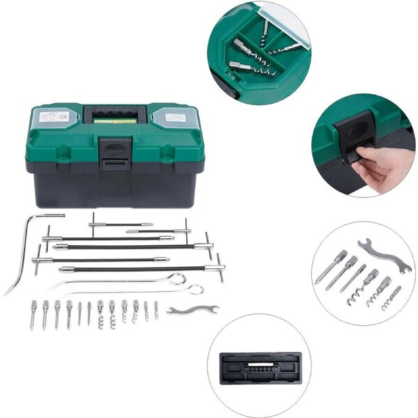 23pcs Packing Extractor Set Stainless Steel Packing Tool Set Packing Puller Kit