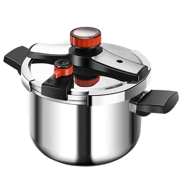 Pressure Cooker 6L Explosion-Proof One-Hand Locking Induction Compatible 100Kpa