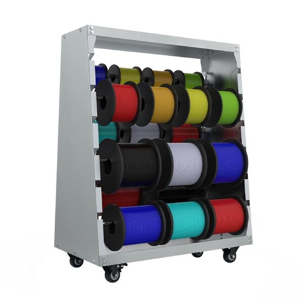 Spool Rack Trolley Wire Cable Stand Electrical Wire Holder Conduit Storage Cart