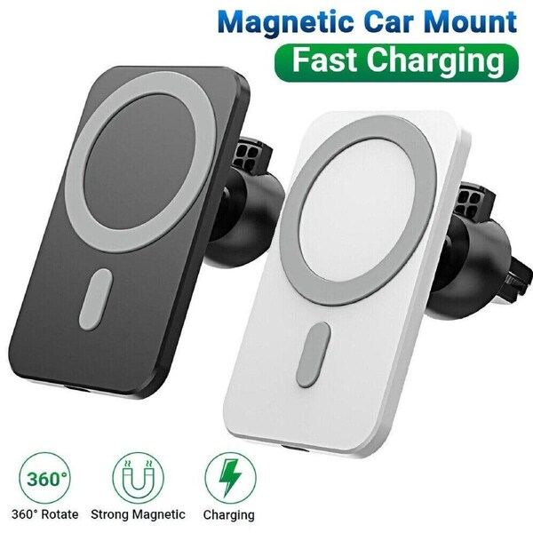 15W Magnetic Fast Wireless Magsafe Car Charger For iPhone 13 12 Pro Mini 11 AU