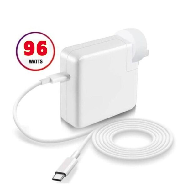 96W USB-C Power Adapter Charger with 2M Type-C Cable Compatible with MacBook Air/Pro and Laptops