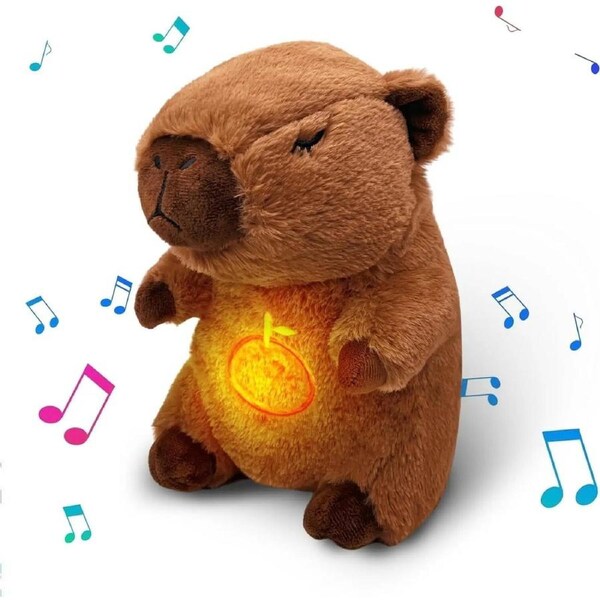 Capybara Breathing Musical Soothing Doll Sleep Toy Anxiety Relief Plush Toy Gift