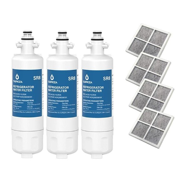 3X LG LT700P ADQ36006101 With 4PCS LT120F Pure N Fresh COMBO PACK for GF-L613PL