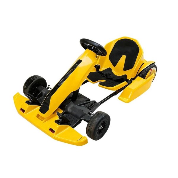 AKEZ 54V4.4A Kids Electric Go Kart Adjustable Frame Lithium Battery Drift Style Ride-On - Yellow