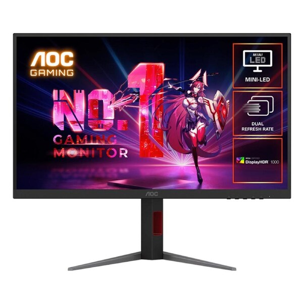 AOC 27in FHD 320Hz / UHD 160Hz Dual Refresh Rate Fast IPS Mini-LED Gaming Monitor (U27G4XM)