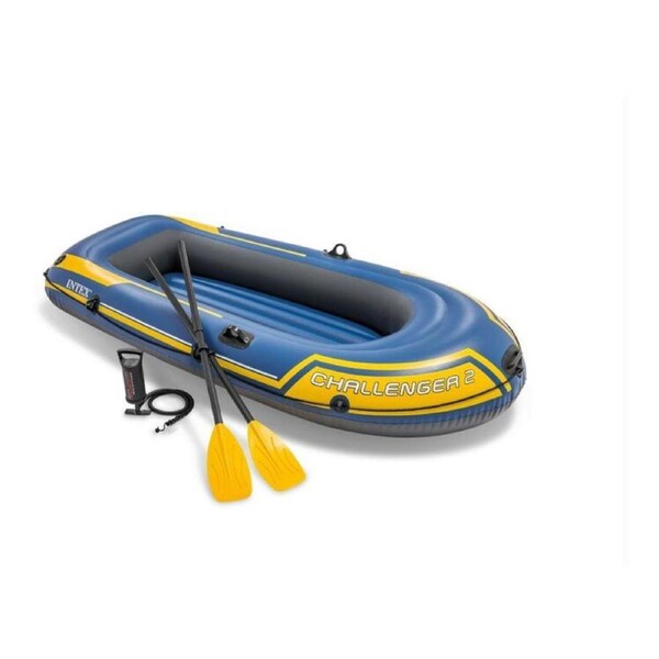 Intex Inflatable Boat 2 Adults Kayak - Floating Water Raft Kayaking Fun