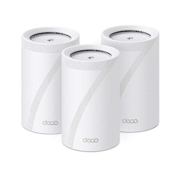 TP-Link Deco BE68 BE14000 Tri-Band Whole Home Mesh Wi-Fi 7 System (3-pack) 688 Mbps at 2.4 GHz + 4324 Mbps at 5 GHz + 8647 Mbps at 6 GHz