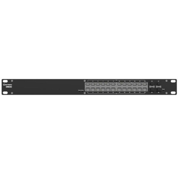 Teltonika SWM282 PoE+ managed switch, 24 PoE+ ports with up to 30W per port, 10/100/1000 Mbps, 2 years of Free RMS Management
