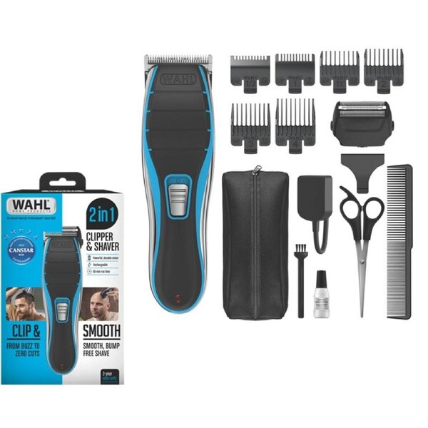 Wahl Hair Trimmer Buzz Zero Cut Shaver Clipper Rechargeable Powerful Motor Razor