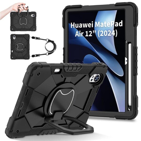 Catzon Tablet Case for Huawei MatePad Air 12In Shockproof Case with Strap-BlackBlack