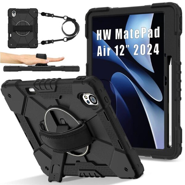 Catzon Tablet Case for Huawei MatePad Air 12In Shockproof Case with Strap-BlackBlack