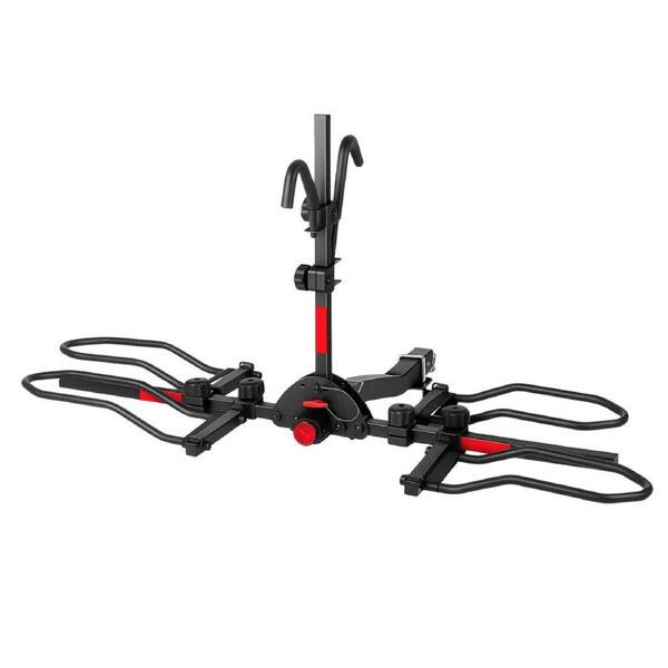 2 Ebike Rack Electric Bicycle Carrier Hitch Rear Mount Platform Vehicle Car SUV Foldable 2 Inch Receiver Steel 73kg Mountain Bike Storage Holder Stand