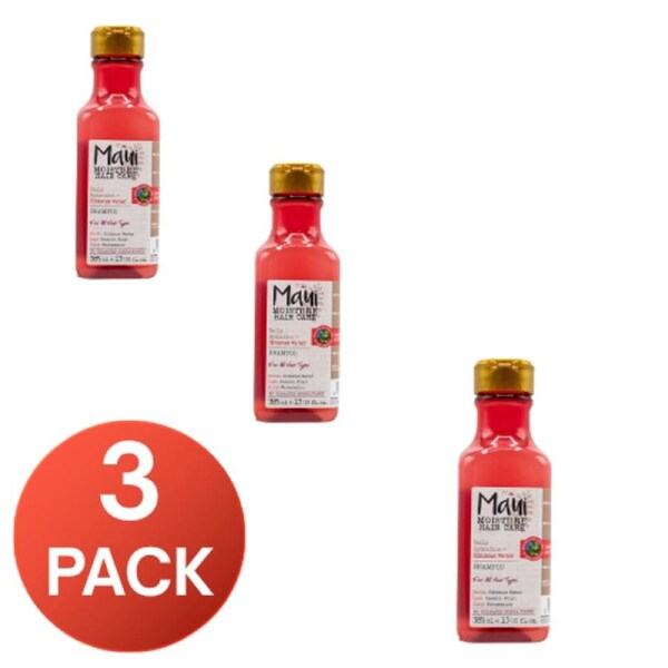 Maui Moisture Daily Hydration Shampoo 385mL Hibiscus Water for All Hair Types (3 pack)