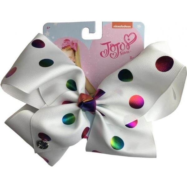 Jojo Siwa Bow Signature Assorted [Colour: White Multicolour]