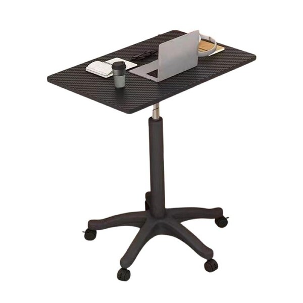 Mobile Height Adjustable Table with Wheels for Home Office Work Space Saving