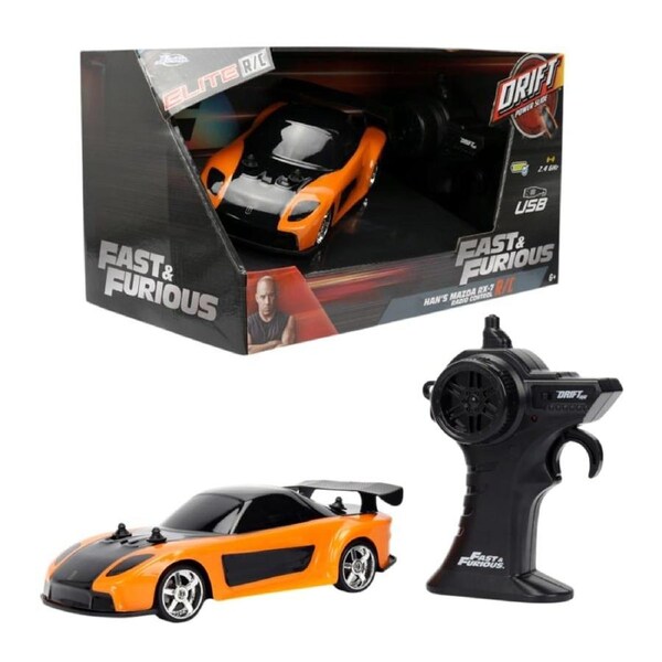 Fast and Furious Han's Mazda Rx-7 Drift 1:24 Scale Remote Control Vehicle