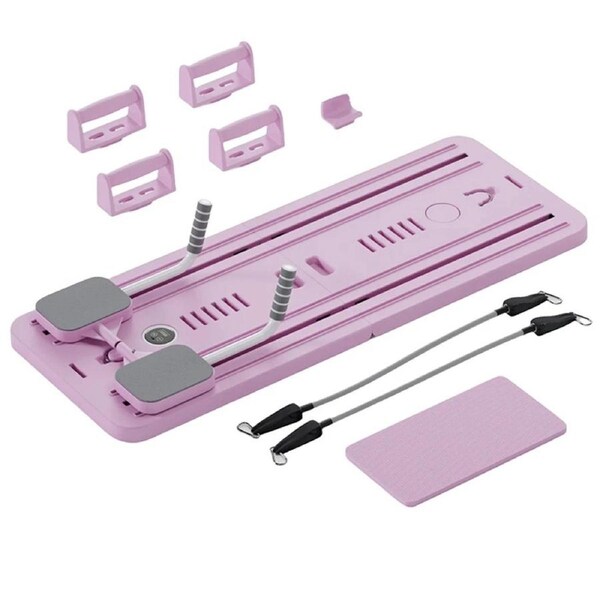 Deal365 Pink Abdominal Exercise Board Fitness Board Automatic Rebound Leg and Arm Toner
