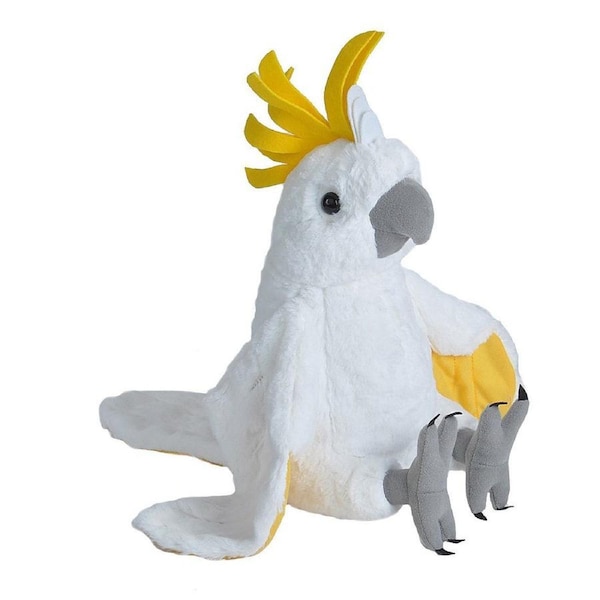 Wild Republic Cuddlekins Sulphur Crested Cockatoo 12"
